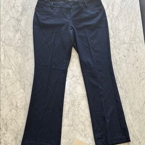 Express Navy Checkered Women's Straight Leg Pants